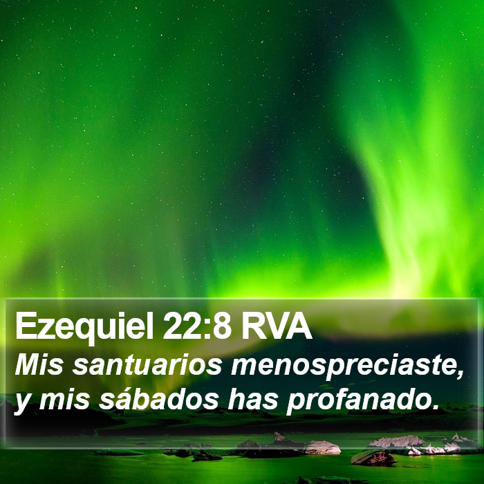 Ezequiel 22:8 RVA Bible Study