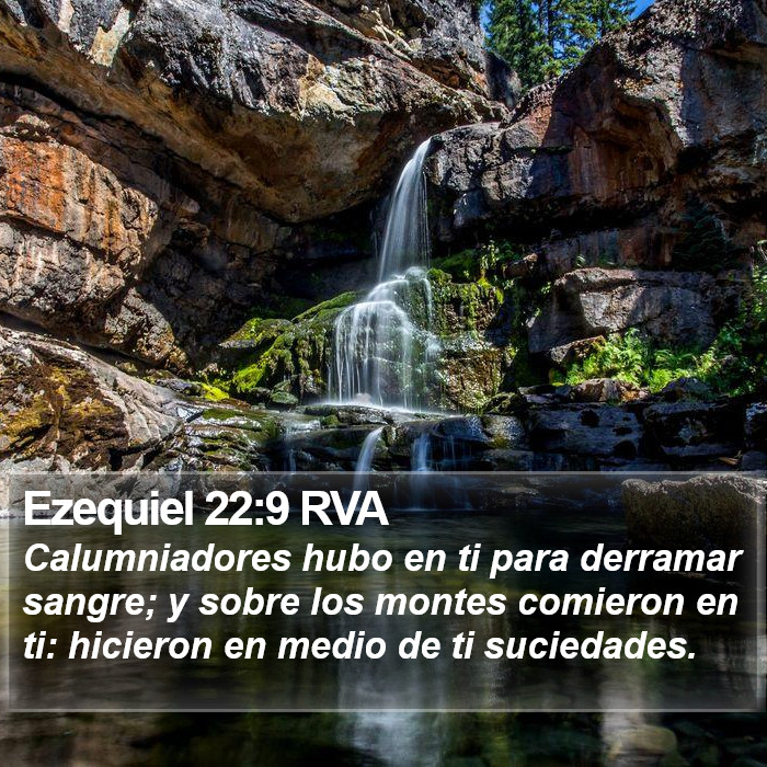 Ezequiel 22:9 RVA Bible Study