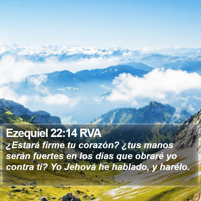 Ezequiel 22:14 RVA Bible Study