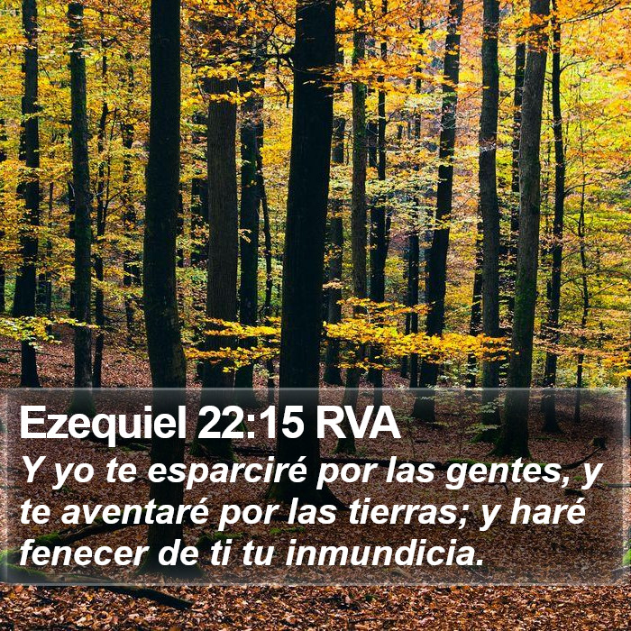 Ezequiel 22:15 RVA Bible Study