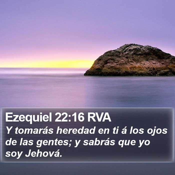 Ezequiel 22:16 RVA Bible Study