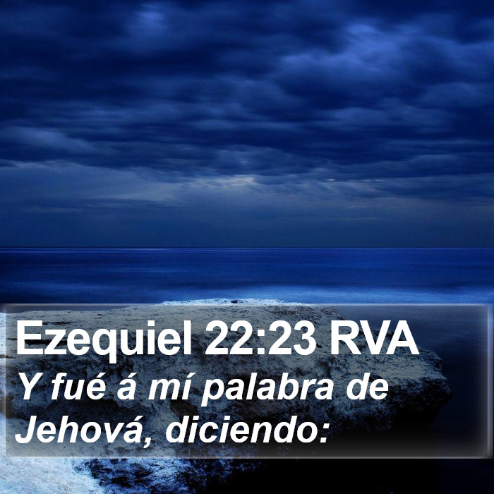 Ezequiel 22:23 RVA Bible Study