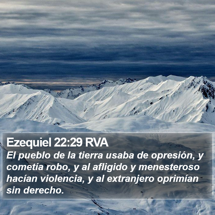 Ezequiel 22:29 RVA Bible Study