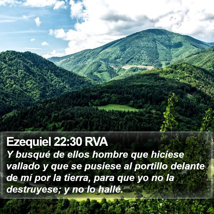 Ezequiel 22:30 RVA Bible Study