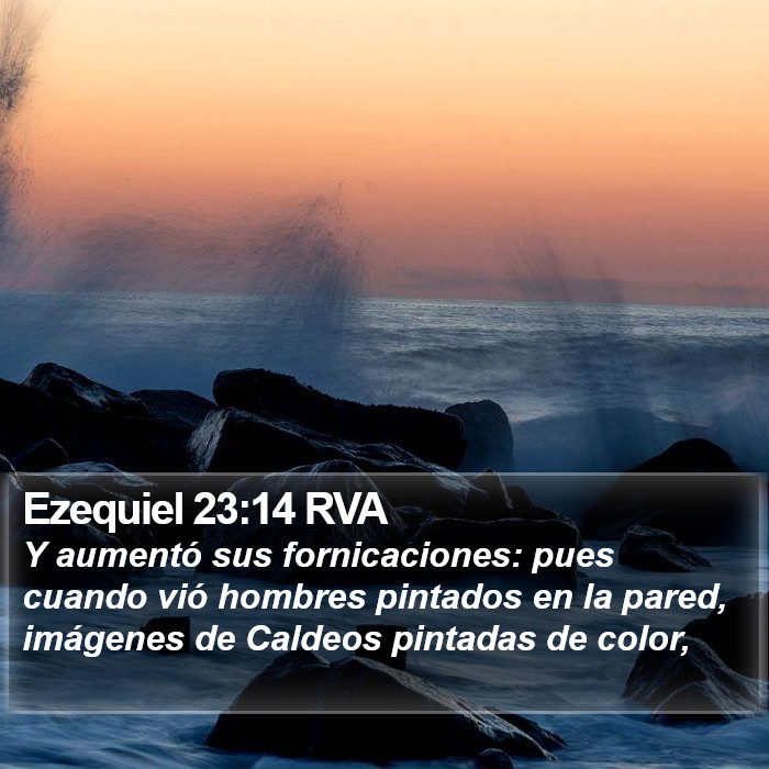 Ezequiel 23:14 RVA Bible Study