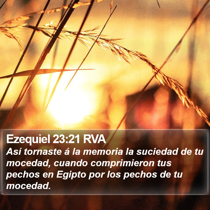 Ezequiel 23:21 RVA Bible Study