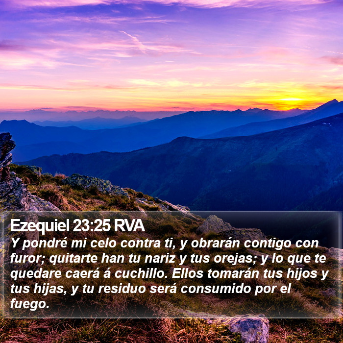 Ezequiel 23:25 RVA Bible Study