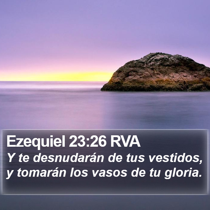 Ezequiel 23:26 RVA Bible Study