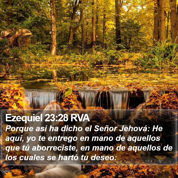 Ezequiel 23:28 RVA Bible Study