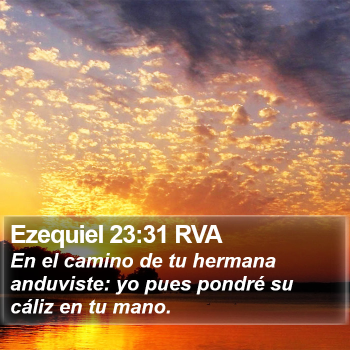 Ezequiel 23:31 RVA Bible Study