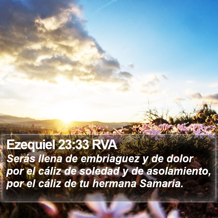 Ezequiel 23:33 RVA Bible Study
