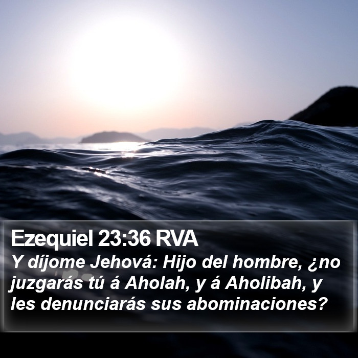Ezequiel 23:36 RVA Bible Study