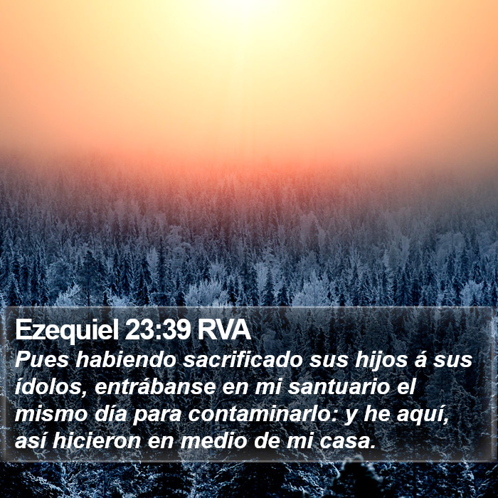 Ezequiel 23:39 RVA Bible Study