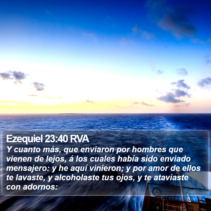 Ezequiel 23:40 RVA Bible Study