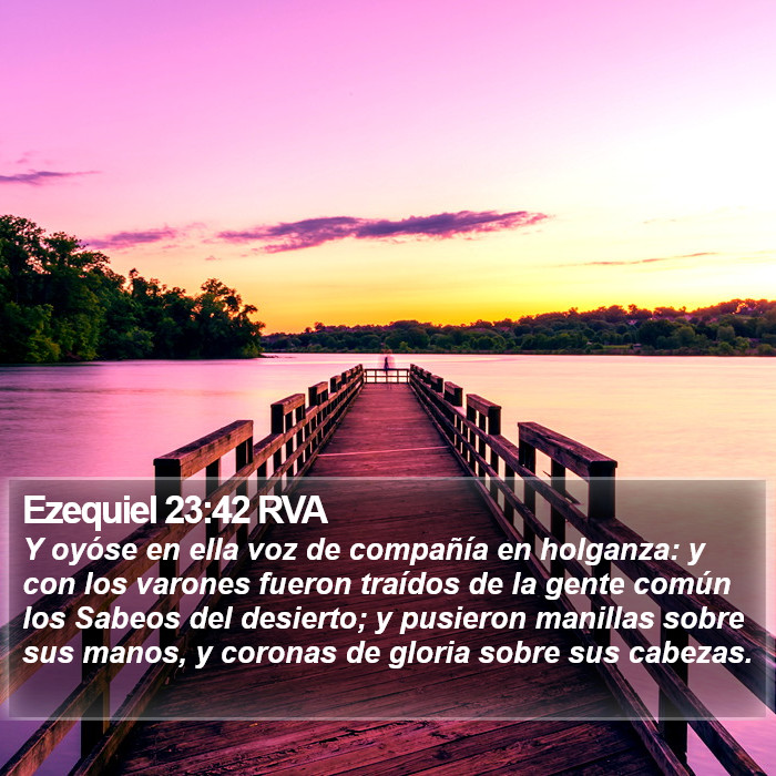 Ezequiel 23:42 RVA Bible Study