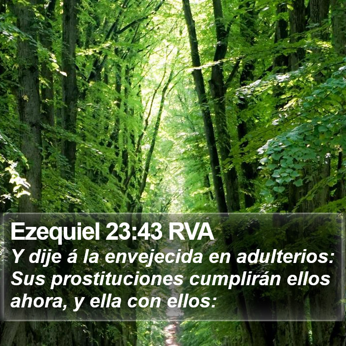 Ezequiel 23:43 RVA Bible Study