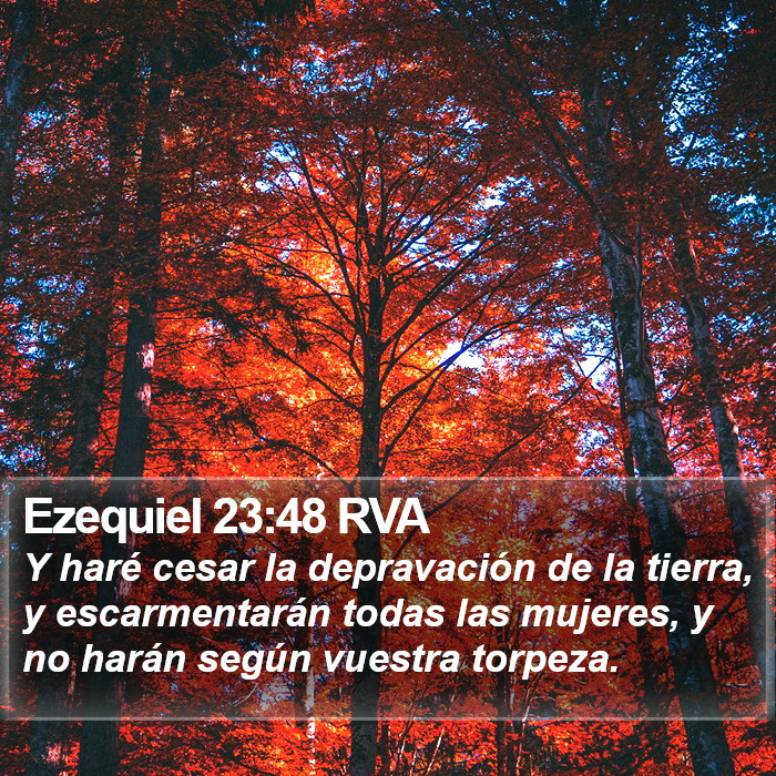 Ezequiel 23:48 RVA Bible Study