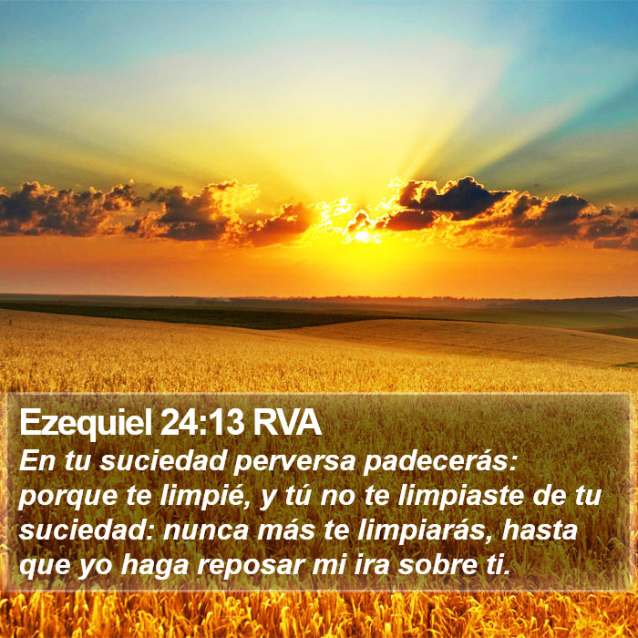 Ezequiel 24:13 RVA Bible Study