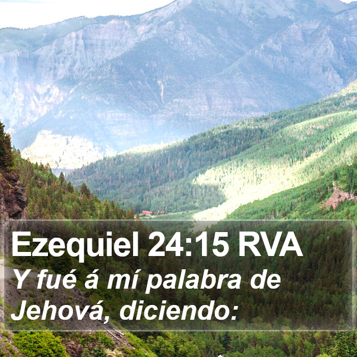 Ezequiel 24:15 RVA Bible Study