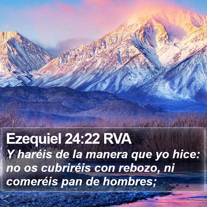 Ezequiel 24:22 RVA Bible Study