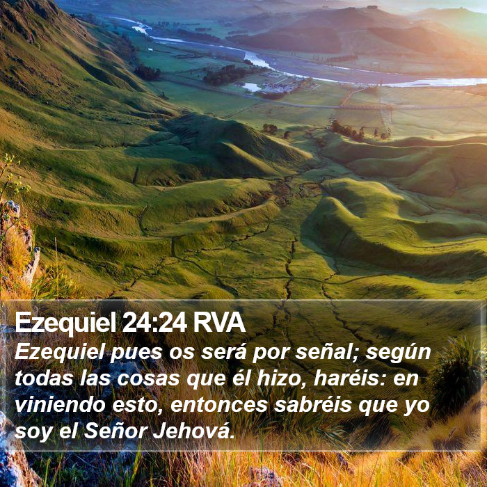 Ezequiel 24:24 RVA Bible Study