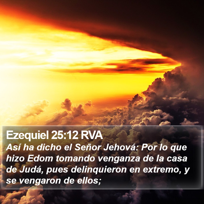 Ezequiel 25:12 RVA Bible Study