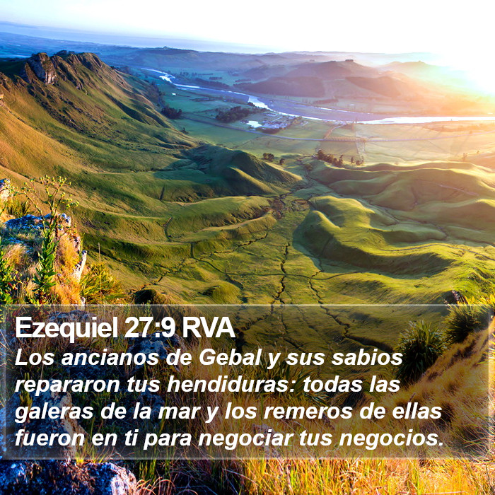 Ezequiel 27:9 RVA Bible Study