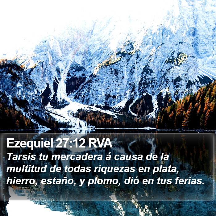 Ezequiel 27:12 RVA Bible Study