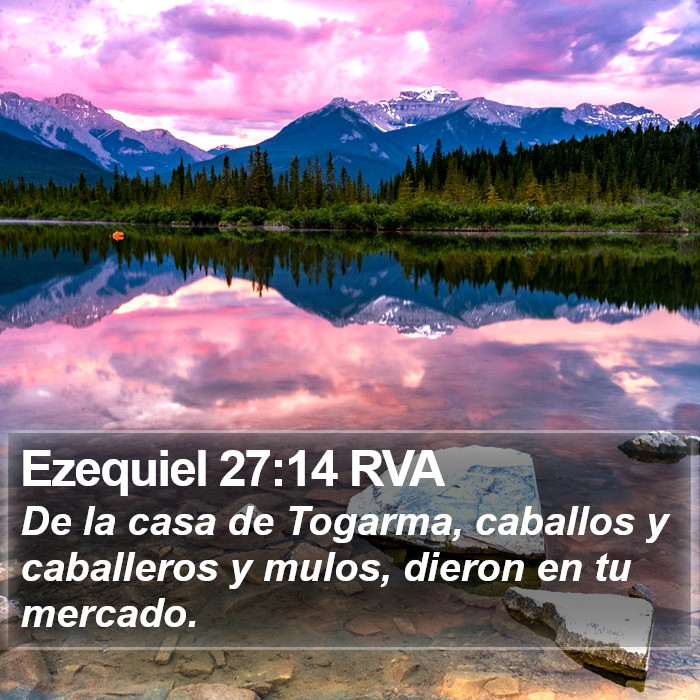 Ezequiel 27:14 RVA Bible Study