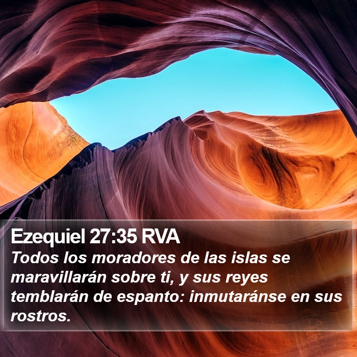 Ezequiel 27:35 RVA Bible Study