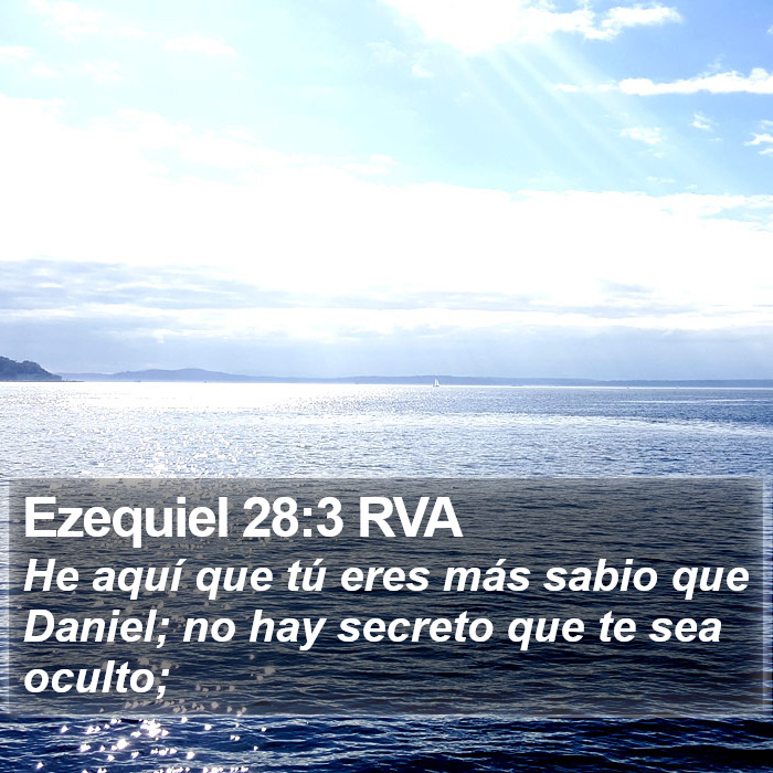 Ezequiel 28:3 RVA Bible Study