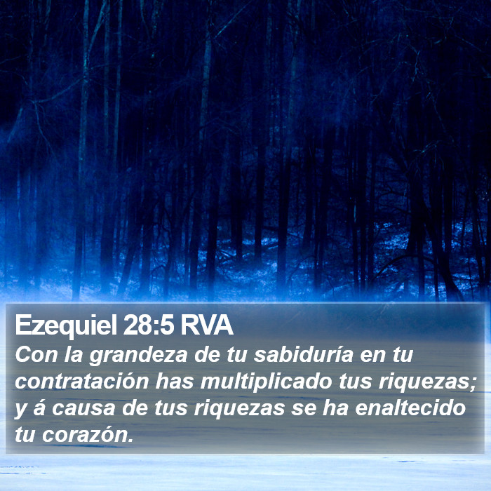 Ezequiel 28:5 RVA Bible Study