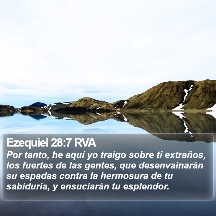 Ezequiel 28:7 RVA Bible Study