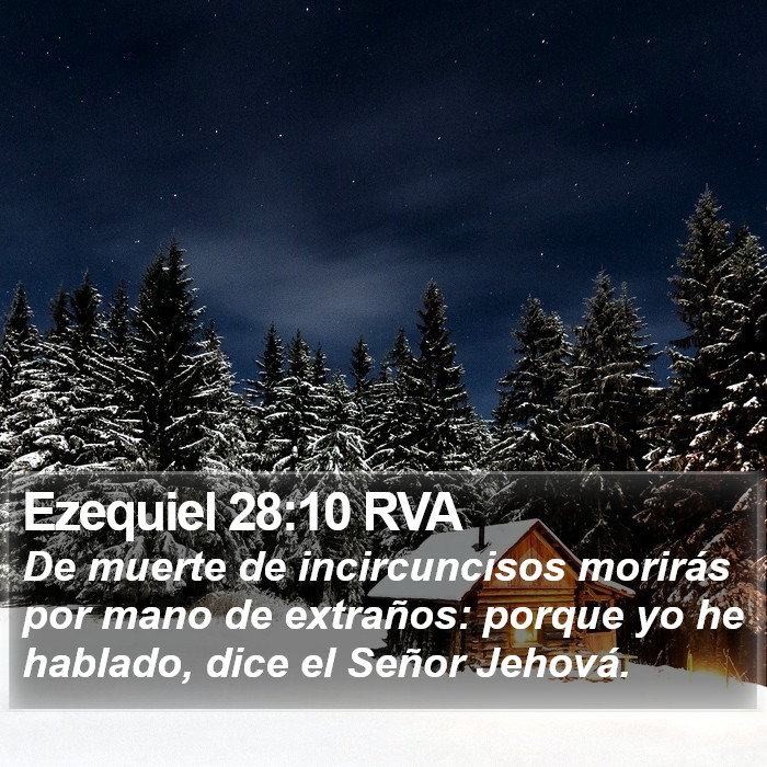 Ezequiel 28:10 RVA Bible Study