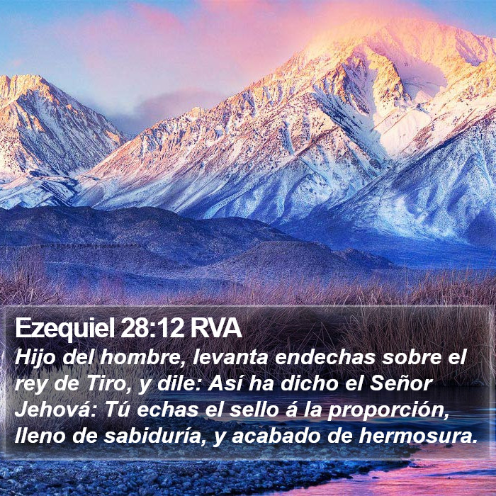 Ezequiel 28:12 RVA Bible Study