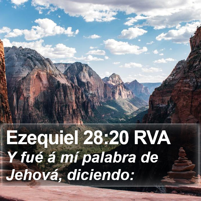 Ezequiel 28:20 RVA Bible Study