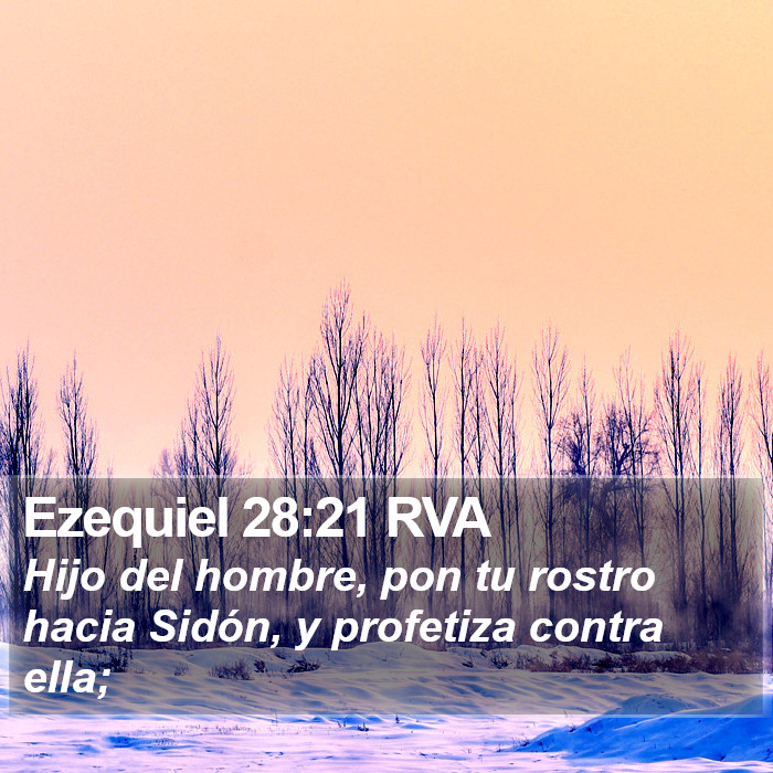 Ezequiel 28:21 RVA Bible Study