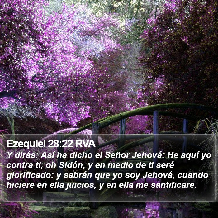 Ezequiel 28:22 RVA Bible Study