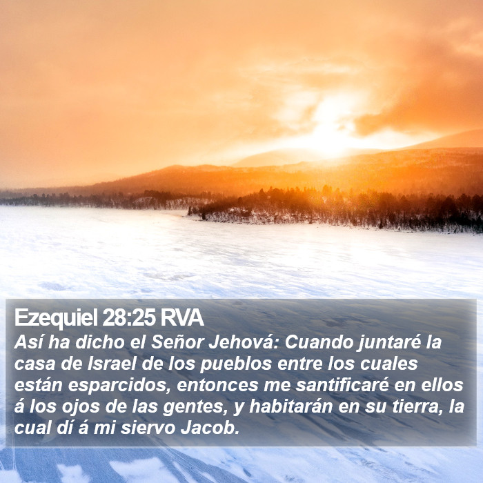 Ezequiel 28:25 RVA Bible Study