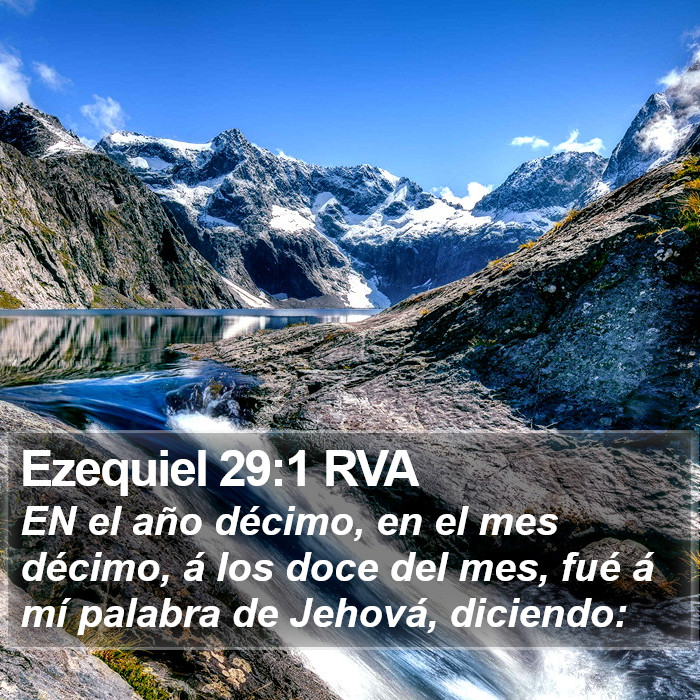 Ezequiel 29:1 RVA Bible Study