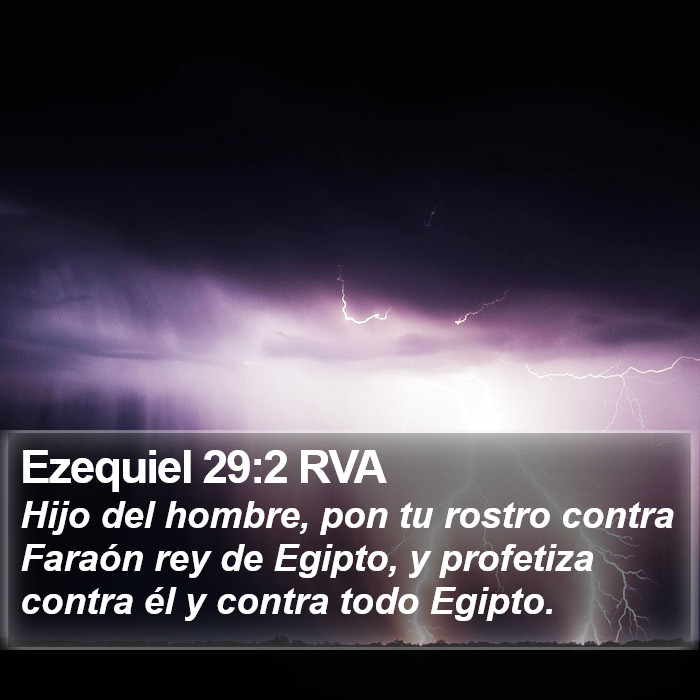 Ezequiel 29:2 RVA Bible Study