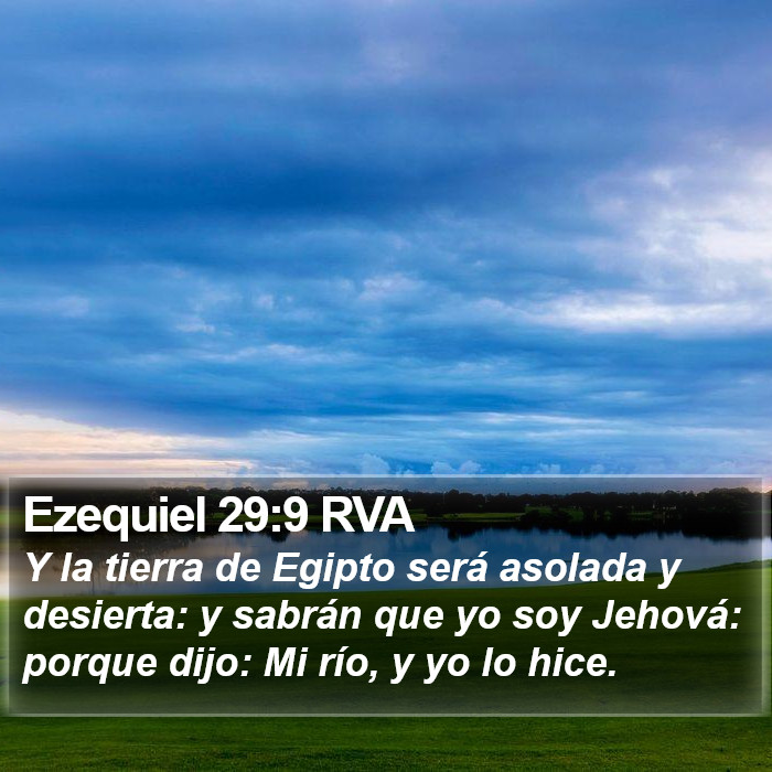 Ezequiel 29:9 RVA Bible Study