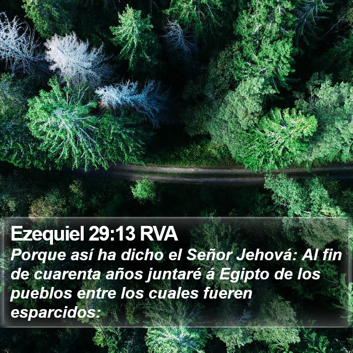 Ezequiel 29:13 RVA Bible Study