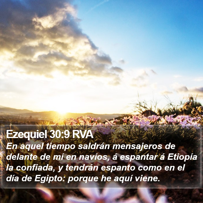 Ezequiel 30:9 RVA Bible Study