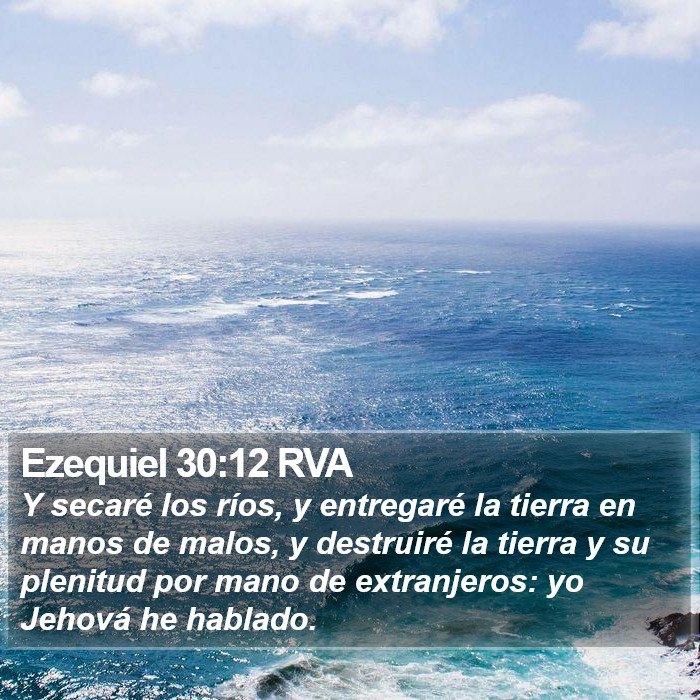 Ezequiel 30:12 RVA Bible Study