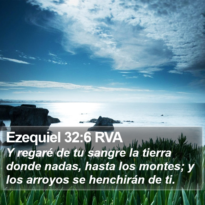 Ezequiel 32:6 RVA Bible Study