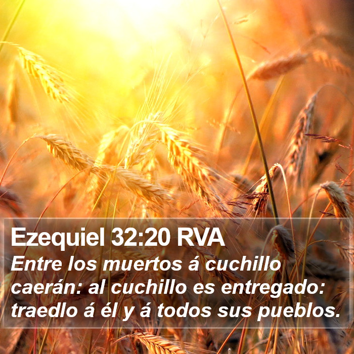 Ezequiel 32:20 RVA Bible Study