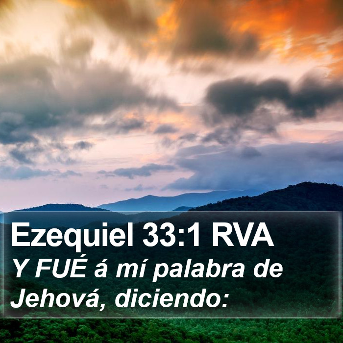 Ezequiel 33:1 RVA Bible Study