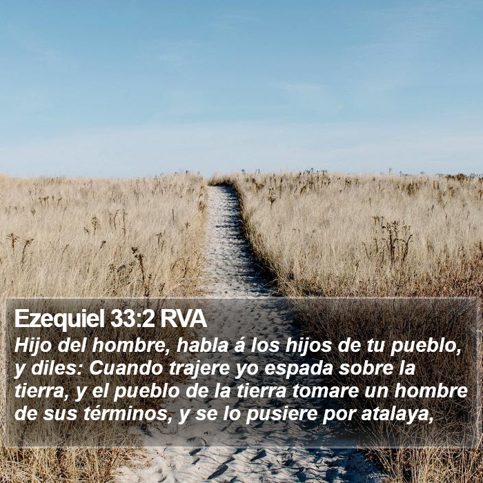 Ezequiel 33:2 RVA Bible Study