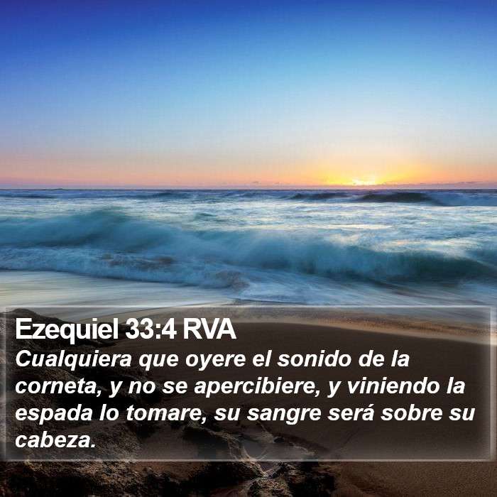 Ezequiel 33:4 RVA Bible Study